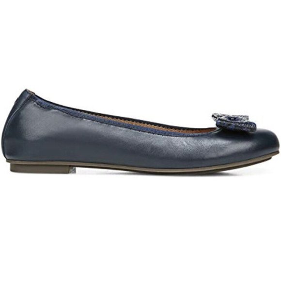 Vionic Shoes - Vionic Spark Zelda Womens Navy Blue Leather Ballet Flats Size 9 New